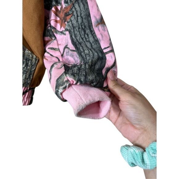 Outdoor Habitat Insulated Hunting Utility Jacket Coat Pink Brown‎ Camo Size 3T - Picture 3 of 7